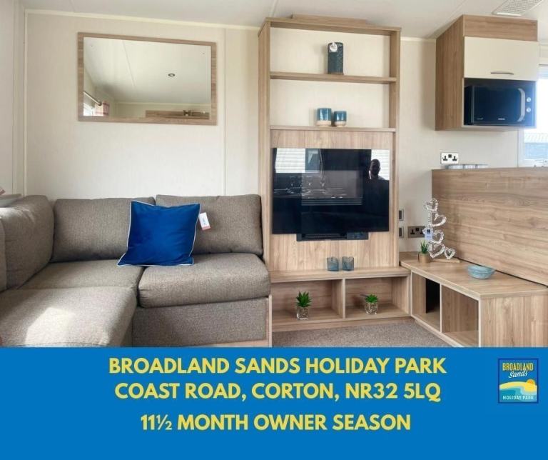 CHEAP STATIC CARAVAN FOR SALE AT BROADLAND SANDS HOLIDAY PARK