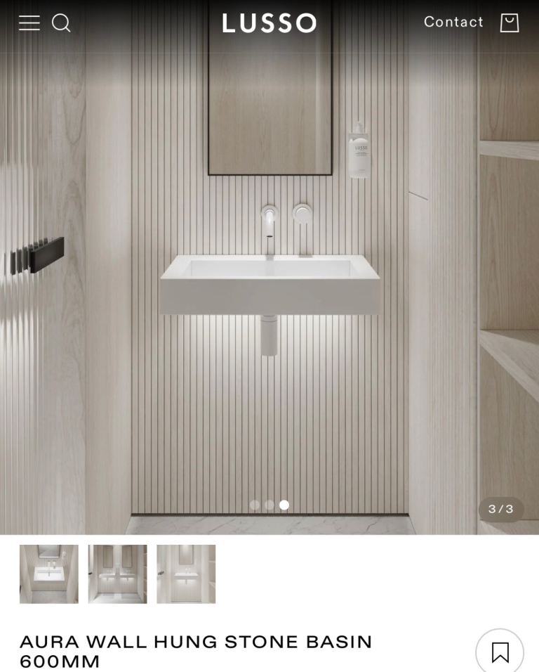 Lusso stone hand basin /sink 