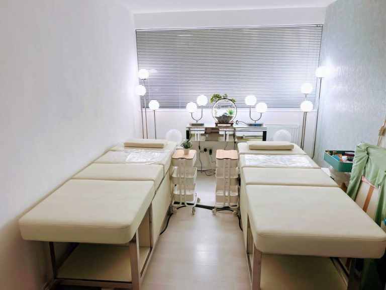 Pair of New Massage Beds / Spa Treatment Bed in Cream