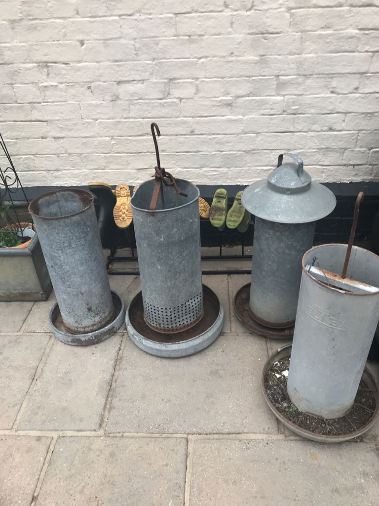 Vintage/Galvanised feeders ..