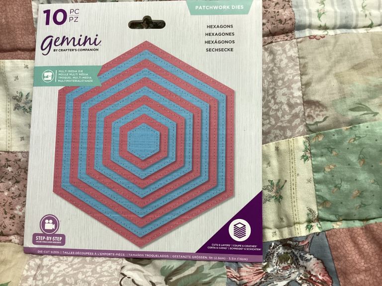 Crafter’s Companion “gemini” Patchwork Dies -  10 piece Hexagons set