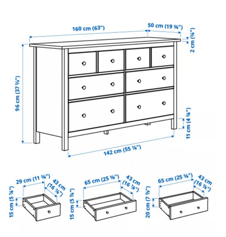 IKEA Hemnes chest of drawers. 