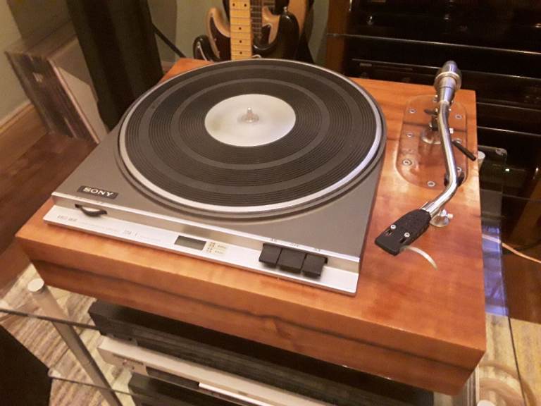 Sony 2250 direct drive turntable, audio technica at-1007 tonearm.