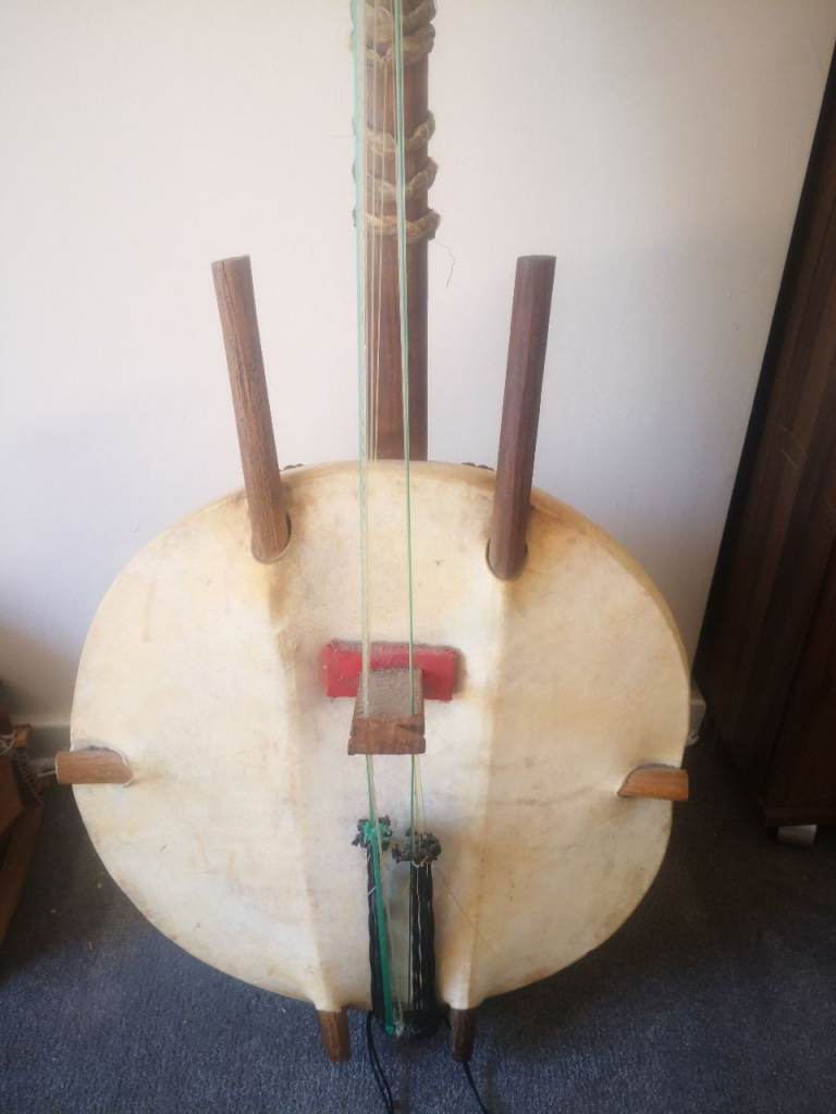 1/4 PRICE ULTRA RARE AFRICA KORA HANDMADE PUMPKIN GOURD PROFESSIONAL CONCERT HARP LYRA GUITAR 