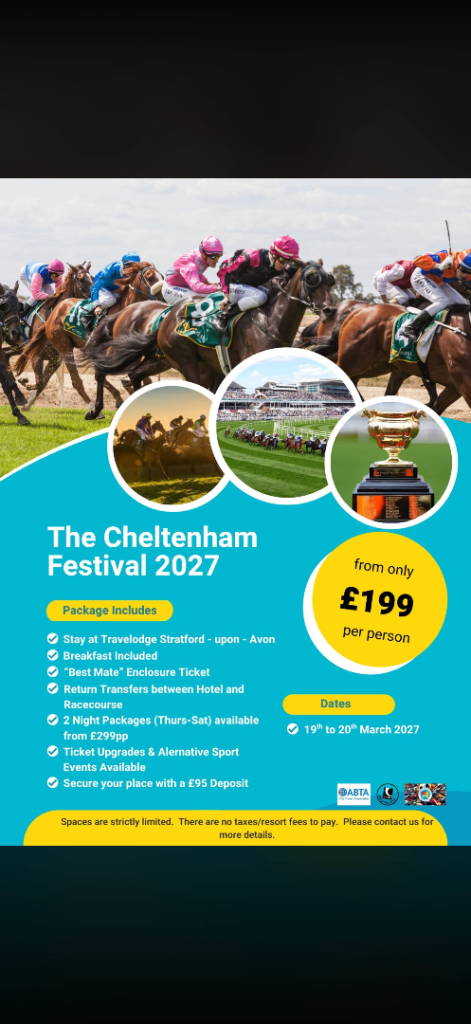 Cheltenham Festival 2027 Package – From £199 Per Person
