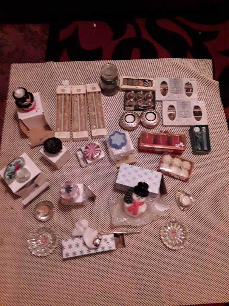 A selection of candles / incense burner /aroma sets