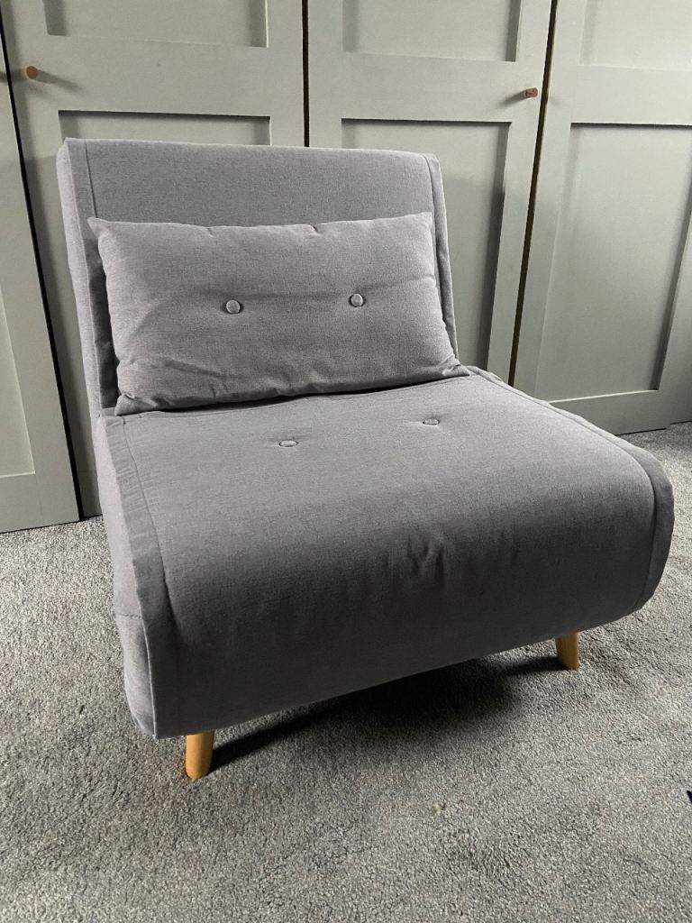 Grey - Single Sofa Bed Chair Bed by Made com Haru