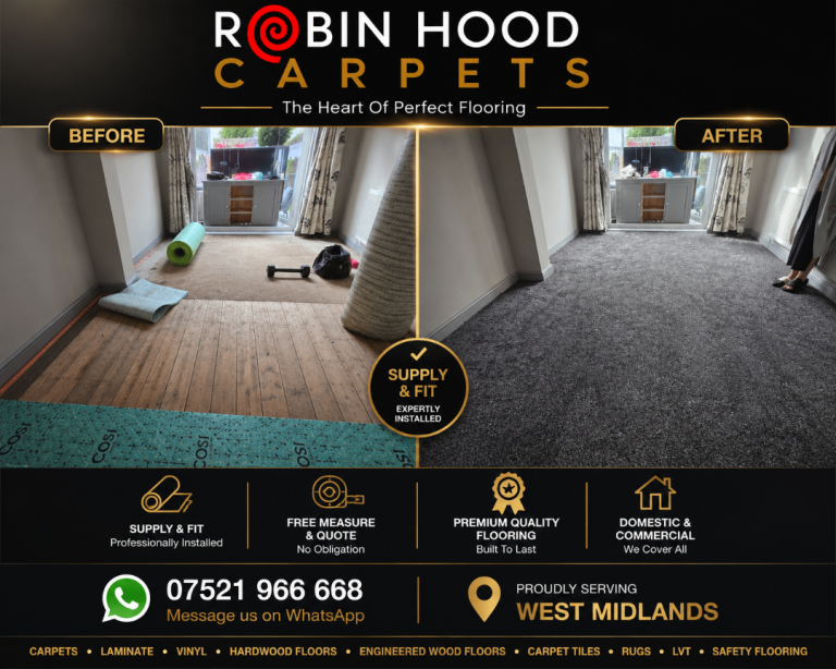 BRITISH BRANDED Grey Carpet Flooring – Premium Quality