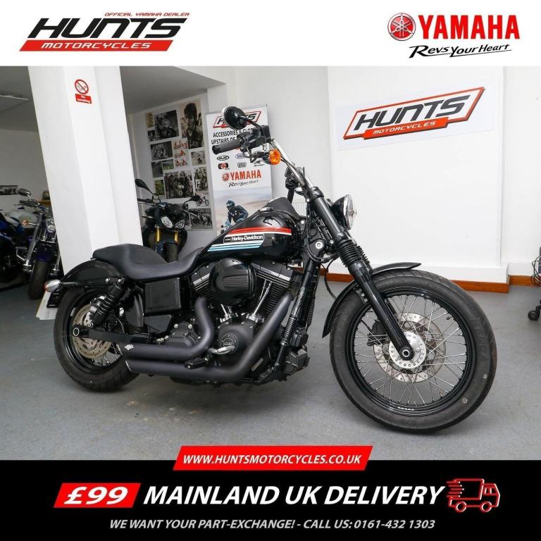 2016, '66 reg. Harley Davidson FXDB 103 Street Bob. V&H Pipes & More. £8,495