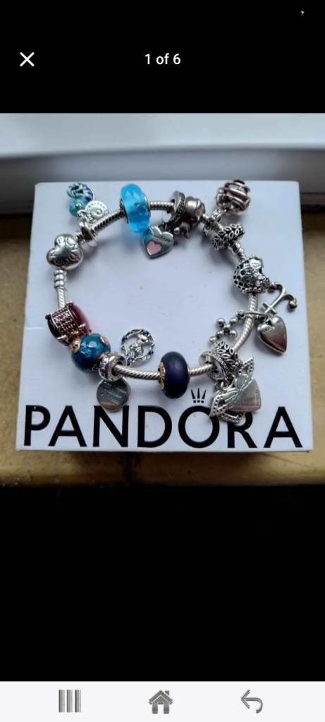 ***need gone today genuine Pandora braclet charms and stoppers ***