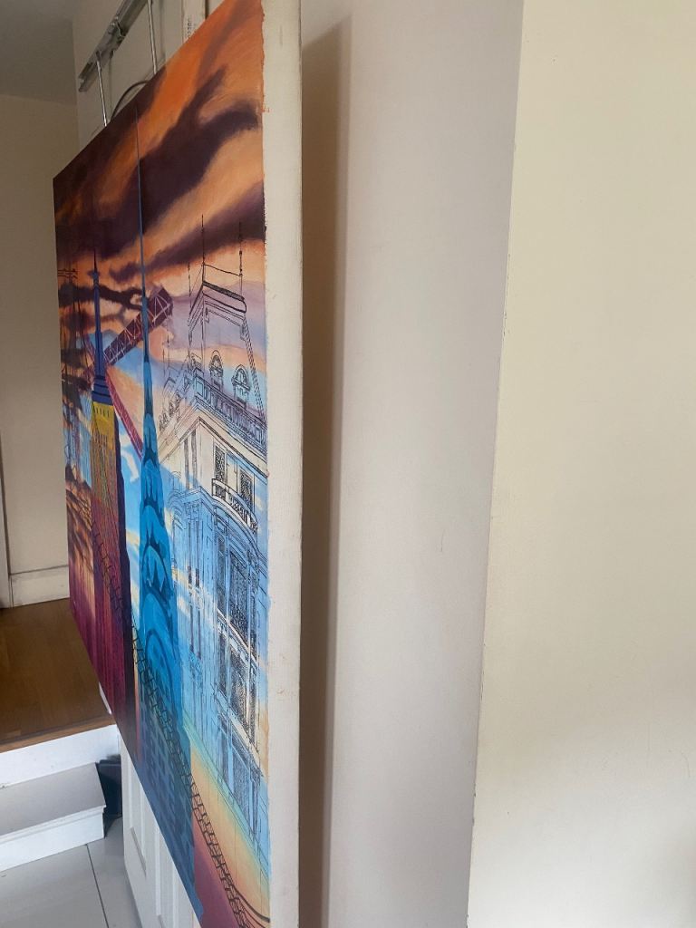 Cityscape painting on Canvas 