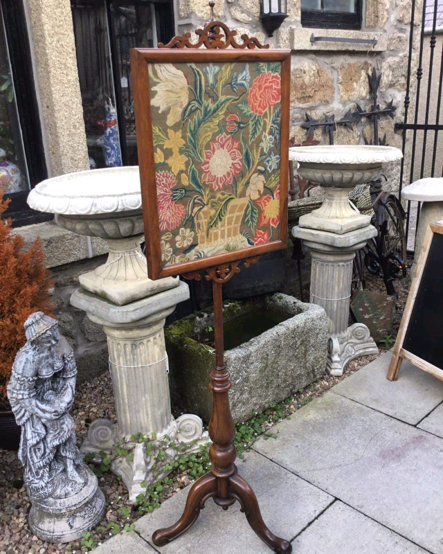 Victorian Mahogany Tapestry Stand