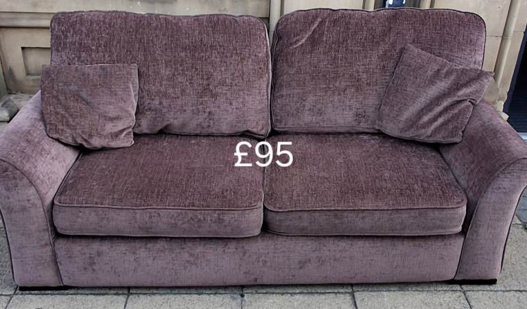 Comfy Brown Fabric Sofa Bed – Good Condition local delivery available 