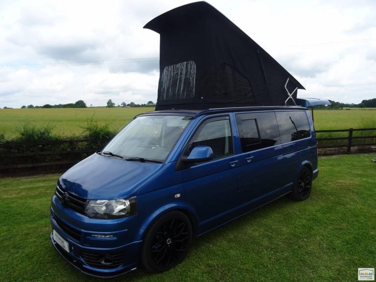 VW T5 T30 LWB HiLo Sport Pop Top 4 Berth Rib Bed Camper Van For Sale