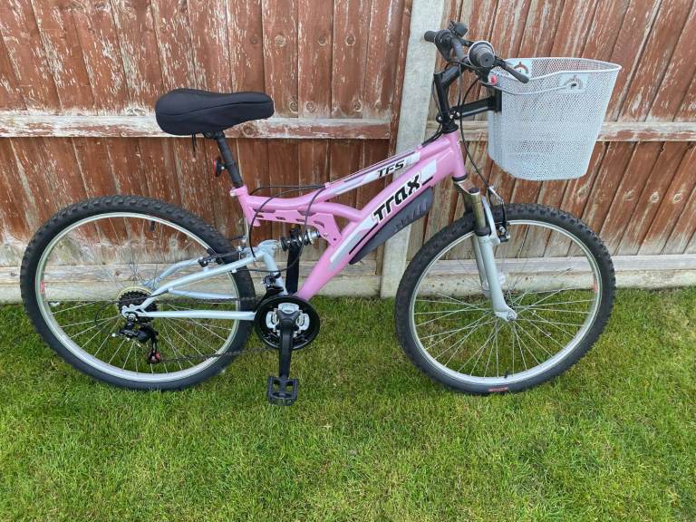 Trax Pink Mountain Bike with Basket - Fair Condition