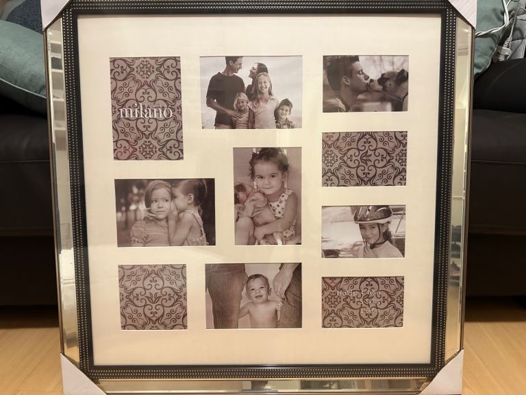 Multi aperture  wall hanging photo frame 