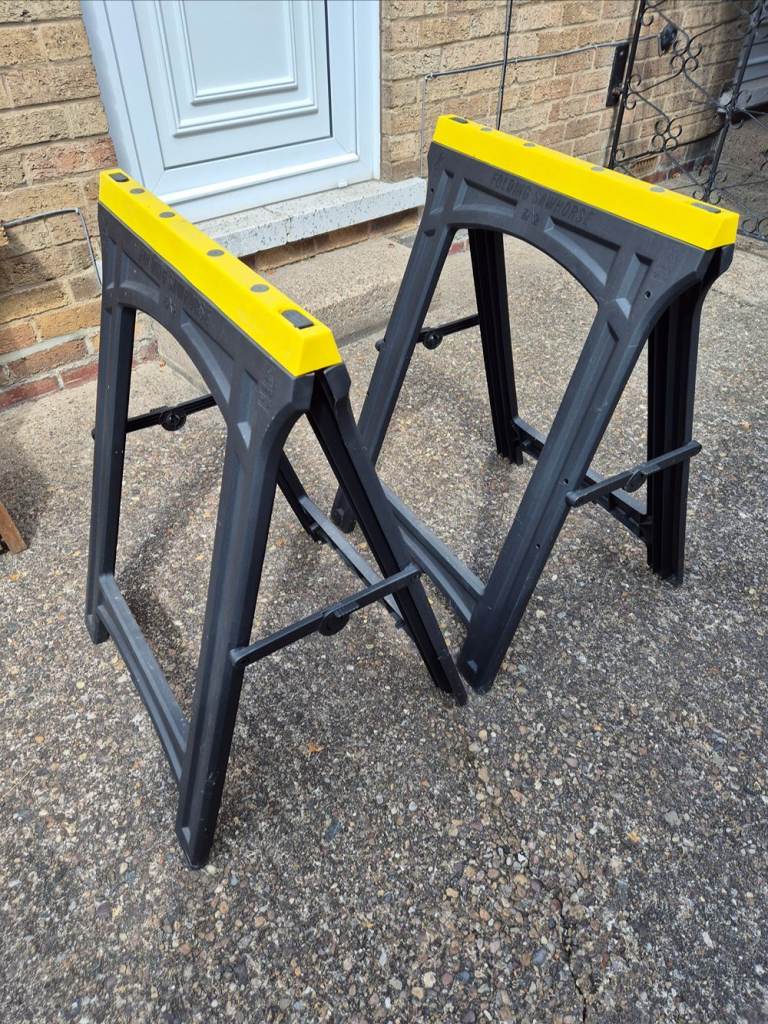 Foldable Saw Horse Set in good condition - price is for both