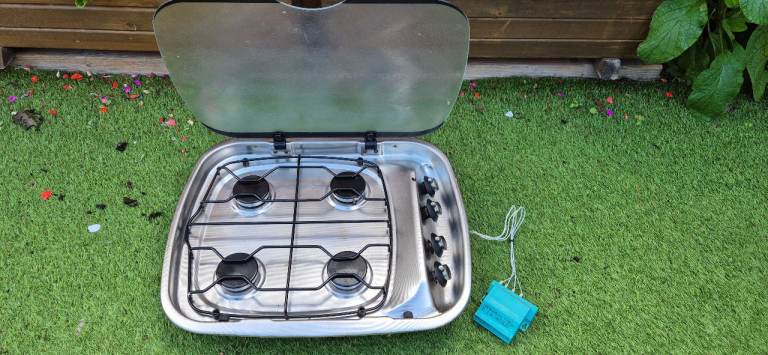 SPINFLO HB-14000 gas hob with electronic ignition for camper caravan motorhome boat.