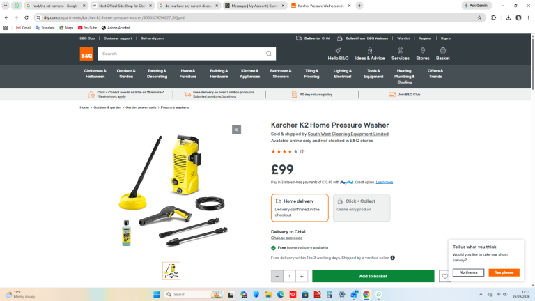 KERCHER patio cleaner   new condition - GRAB A BARGAIN 