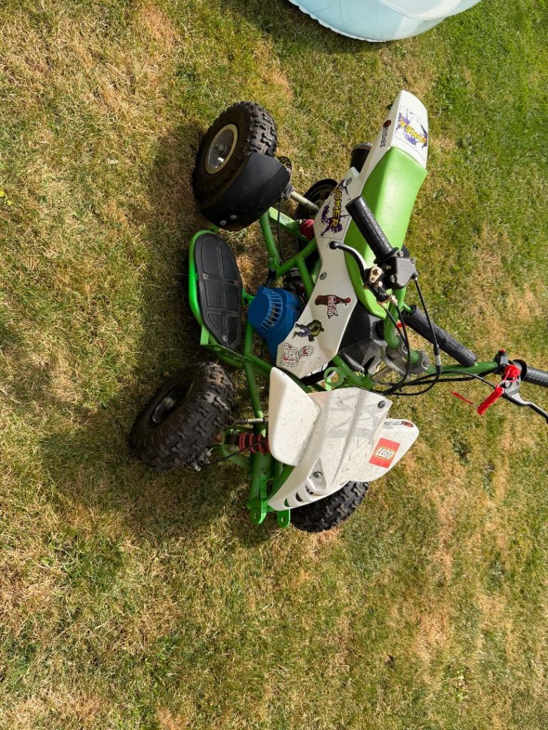 Kids Quad Bike – Green, Fair Condition