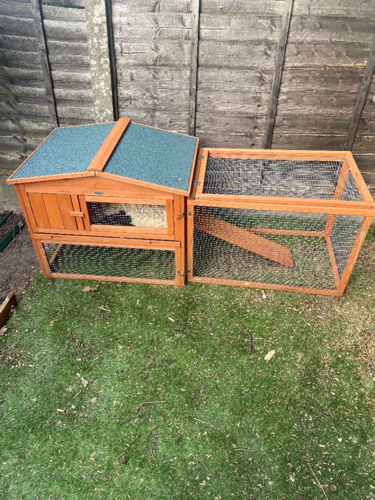 Rabbit hutch and run 