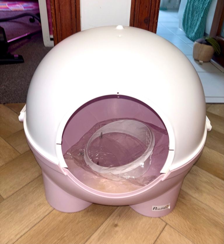 Pawhut Large Cat Litter Igloo with door