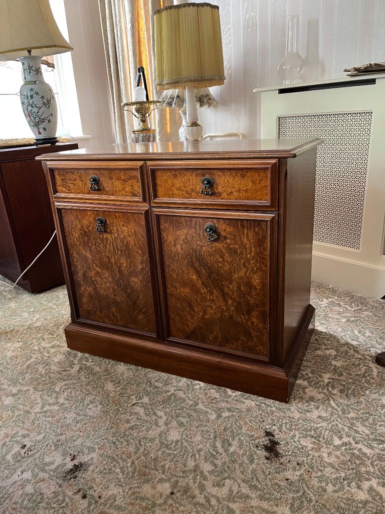 Burr & Quarter cut walnut sideboard