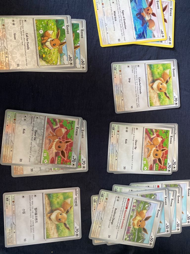 Eevee pokemon cards