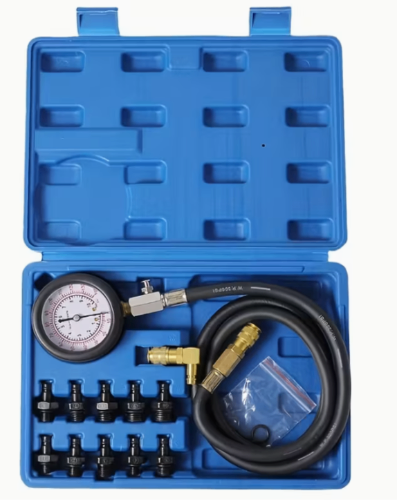 Engine Oil Pressure Test Tool Kit Diagnose Tester Coupling Adapter