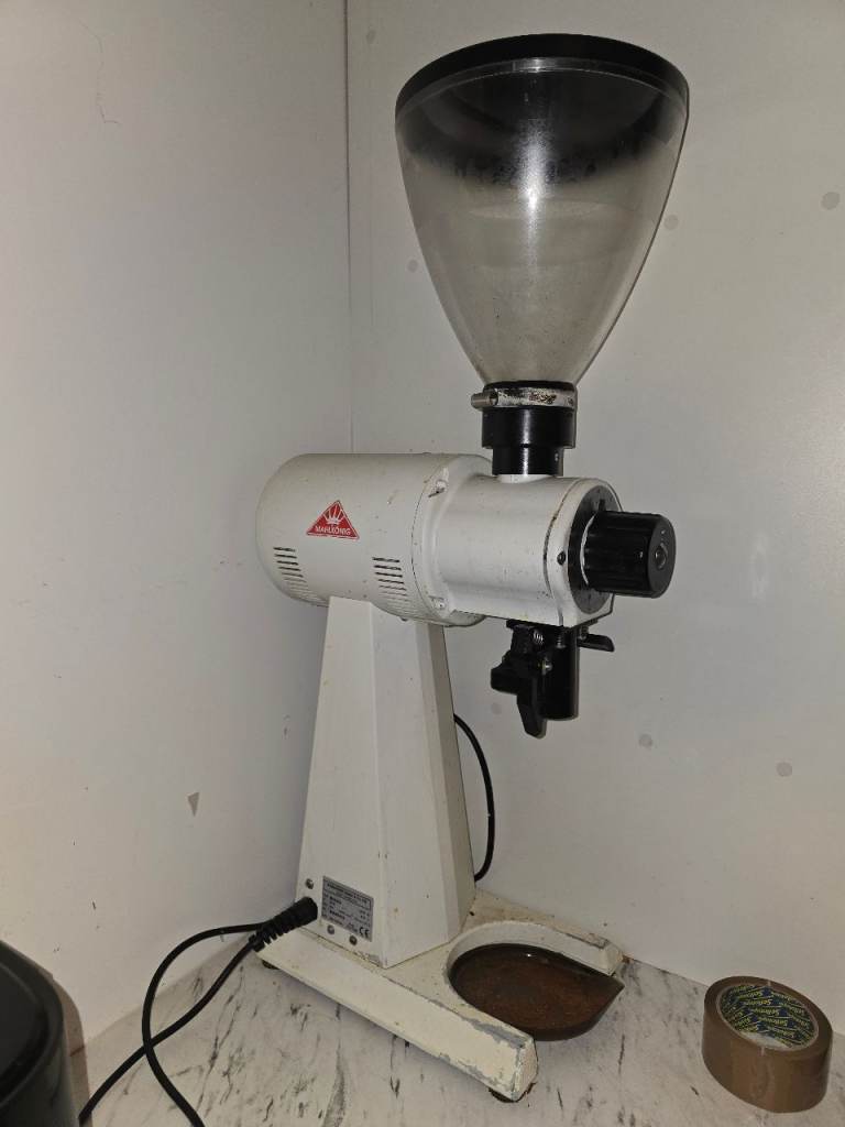Mahlkönig EK43 Coffee Grinder – White, Good Working Order