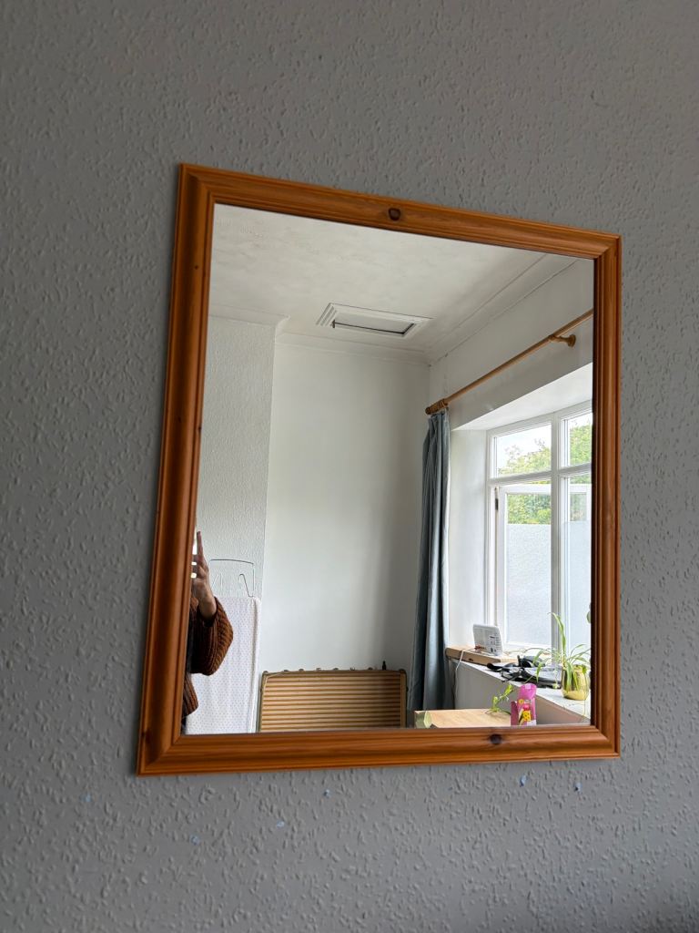 Mirror wood frame