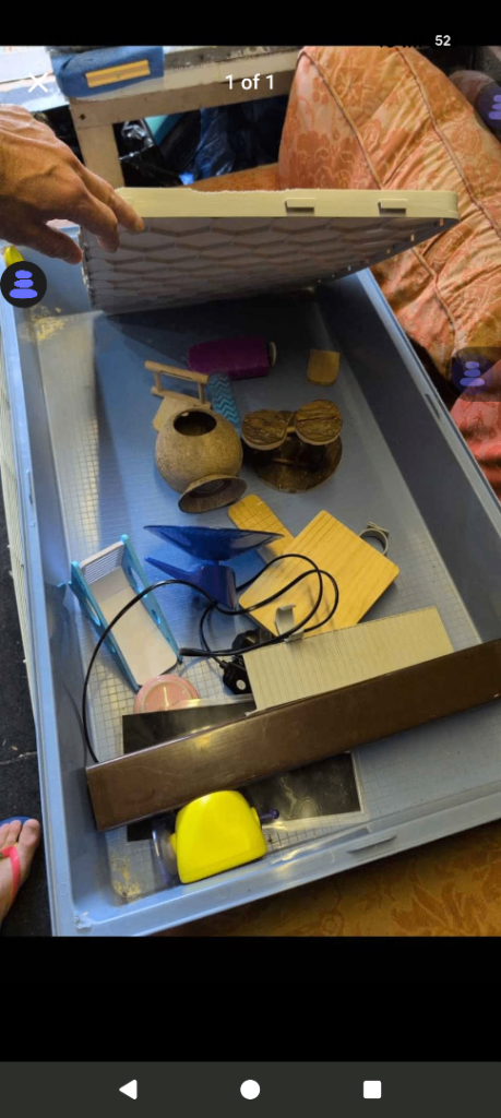 Large hamster cage and accessories. Free. 