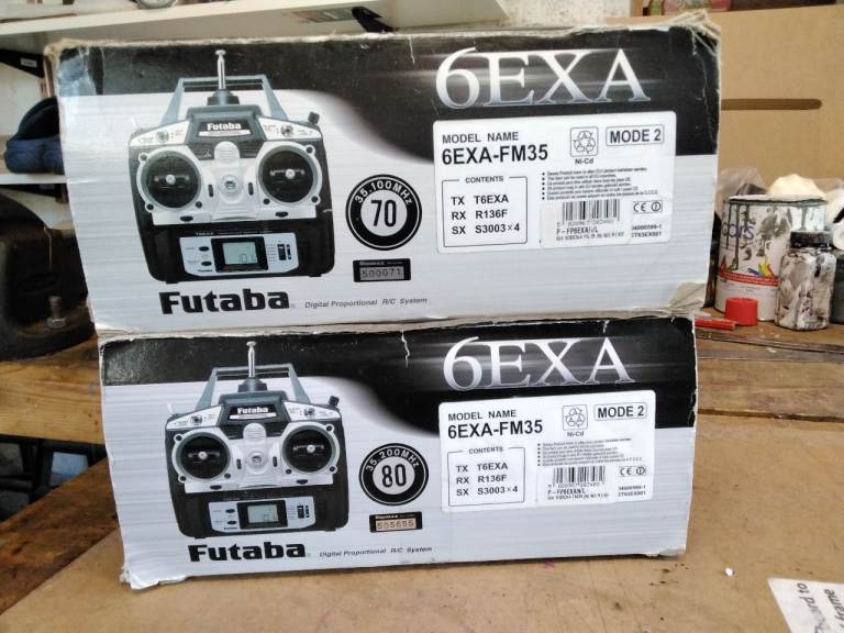   REDUCED FOR QUICK SALE 2 x Futaba Radio Control Outfits . One unused ,other possibly also !