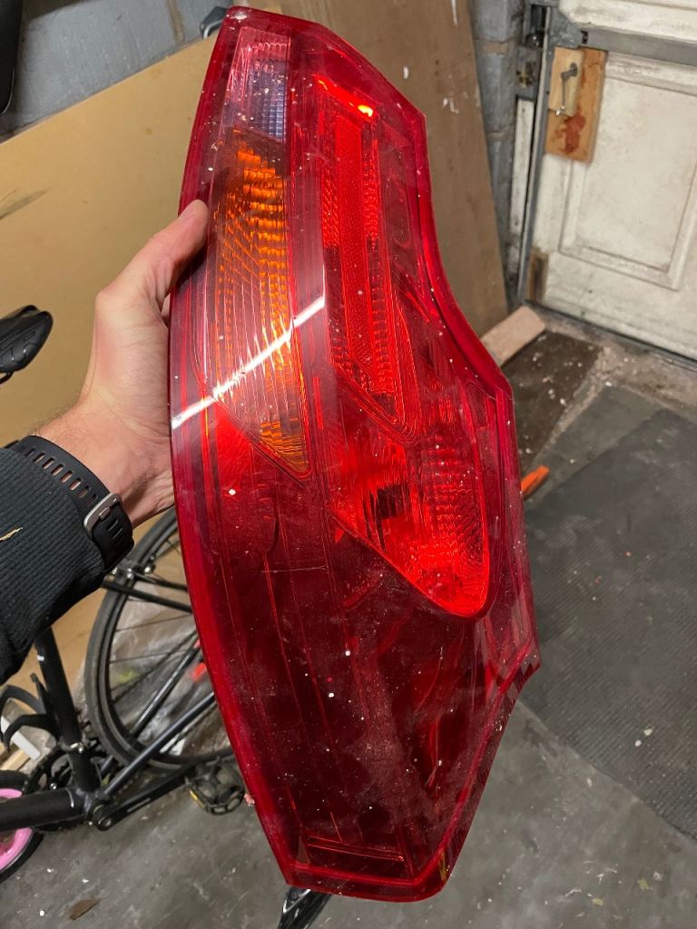Car light with plastic