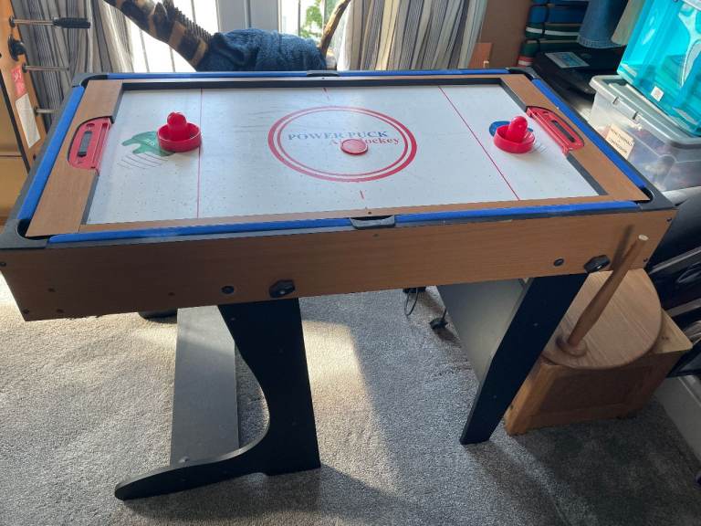 3 in one kids games table- pool, air hockey, table football