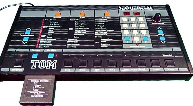 Sequential Circuits TOM Drum Machine — Very Rare 1980s Vintage — Excellent Condition — Fully Working