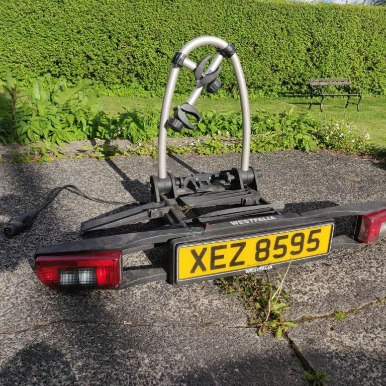 Westfalia towball mounted double bike carrier