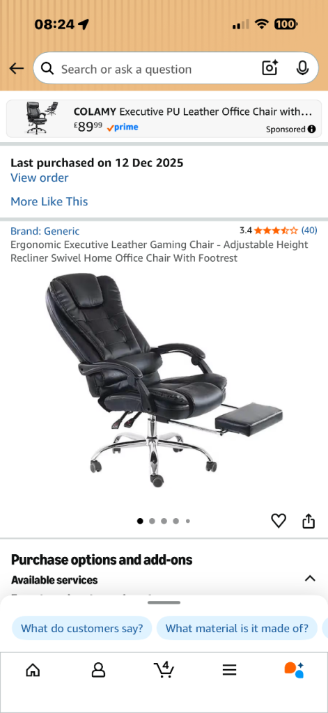 Gaming office chair