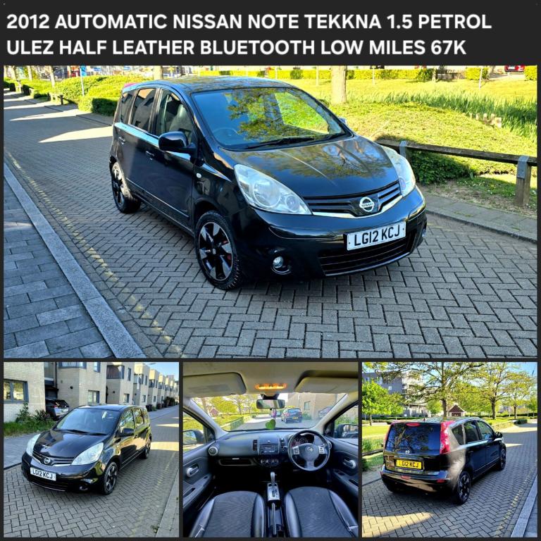 2012 Nissan Note AUTOMATIC 1.6 N-Tec+ PETROL ULEZ LEATHER 3 MONTHS WARRN DELIVERY AVAILABLE MPV P...