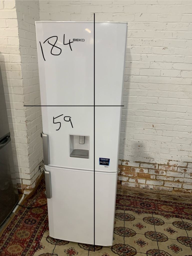 ✅🚛Beko White Fridge Freezer With Water Dispenser Fridge Freezer For Sale