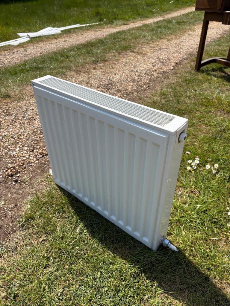 x2 white electric radiators