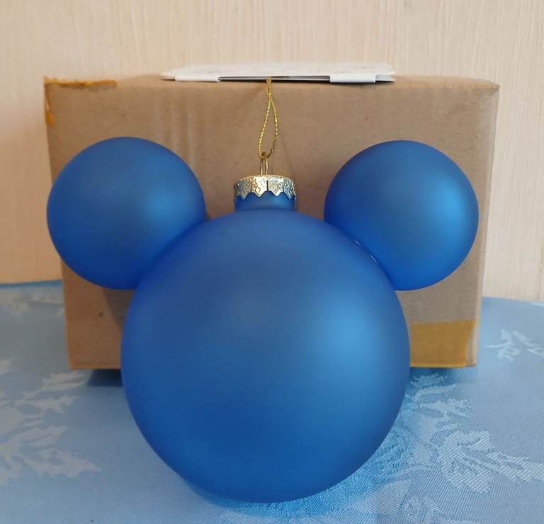 disney store mickey mouse Blue ears hanging ornament 