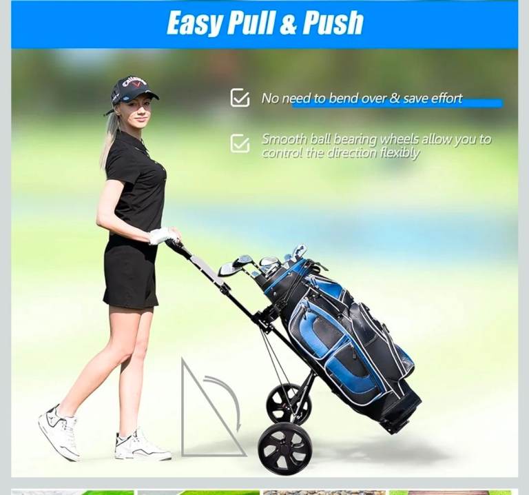 Folding Golf Push Pull Cart