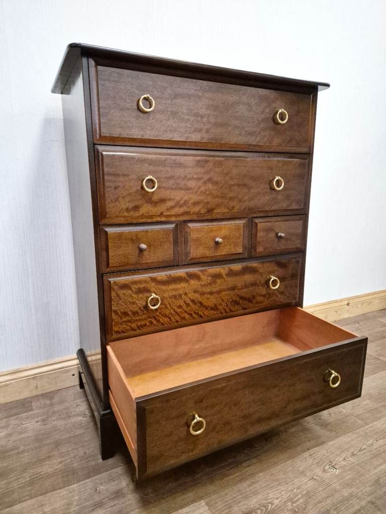 STAG Chest of Drawers STAG MINSTREL Tallboy Dresser Dressing Chest