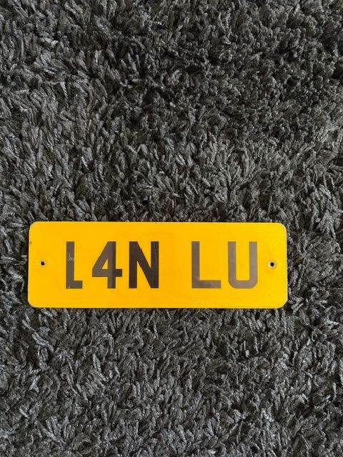 Cherished / Private Registration number L4N LU