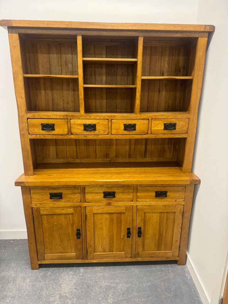 Rustic Solid Oak Dresser From Oak Furniture Land RRP £949 Possible Delivery