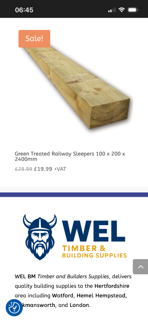 railway sleepers new