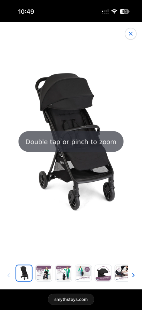 Brand New Black Baby Pushchair Stroller