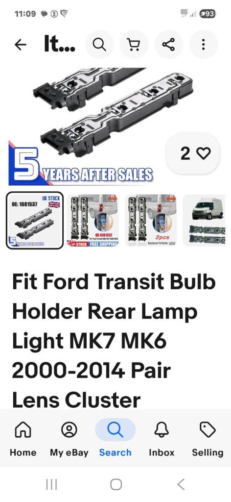 Mk7 Rear Bulb holder