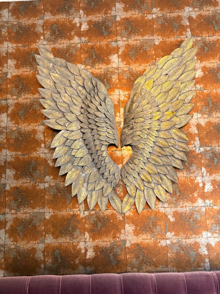 Metalic Angel Wings Wall Art